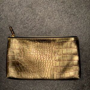 Estee Lauder Gold Embossed Cosmetic Bag